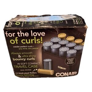 BRAND NEW! Conair Instant Heat Compact Styling Setter #HS28 Ceramic 12 Rollers